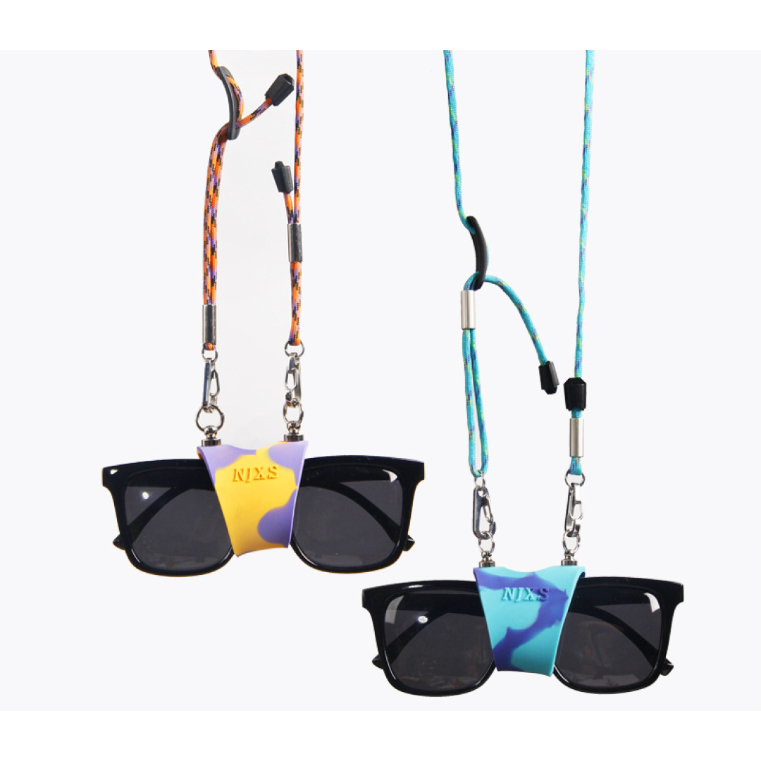 Держатель для очков на шнурке, универсальный, голубой