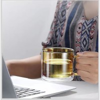 Стеклянная кружка с двойными стенками из боросиликатного стекла, 250 мл