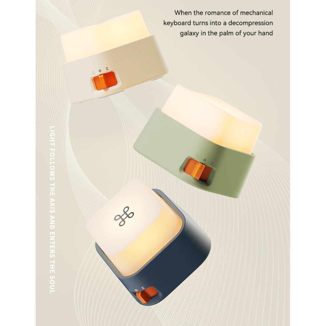 Мини-ночник магнитный, USB, ретро-белый