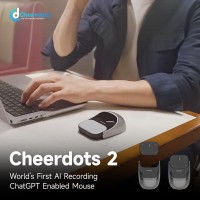 Беспроводная компьютерная мышка Cheerdots 2 с ИИ ChatGPT, серебристый