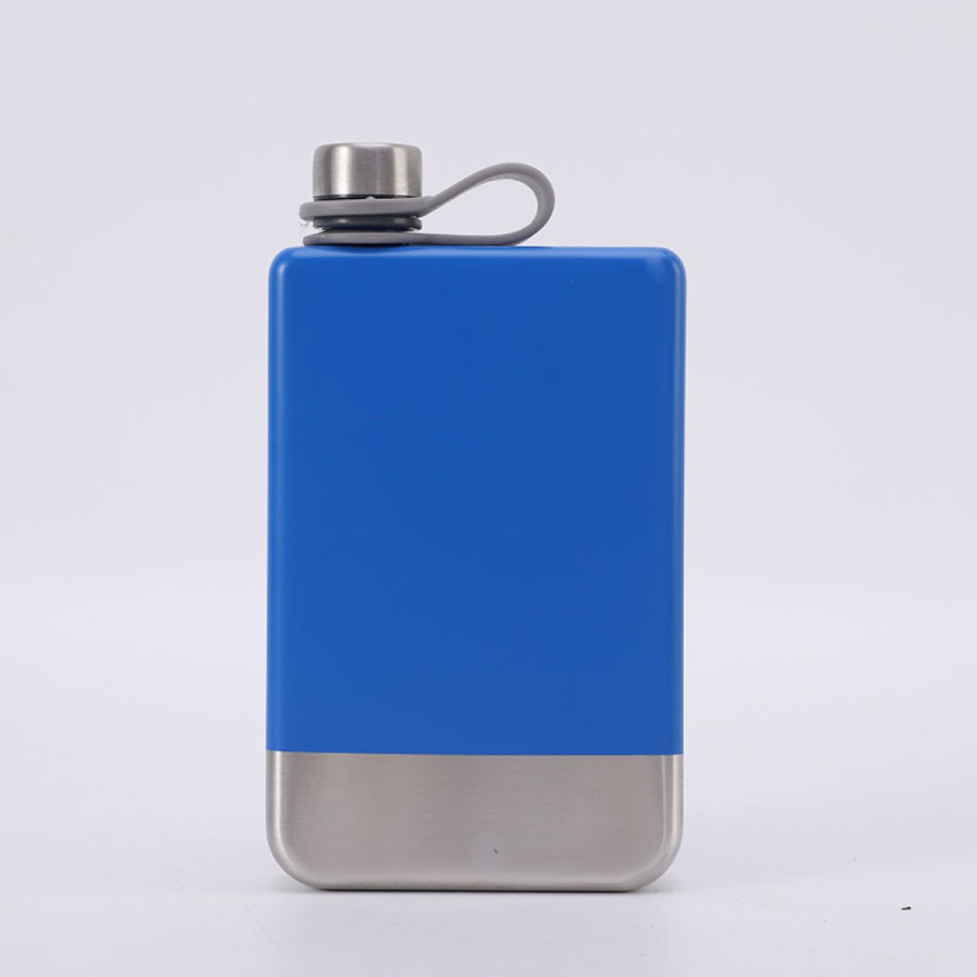 Фляжка для вина и других напитков Todenny stainless steel spray paint wine pot (TOP-F09), 260 мл, хаки