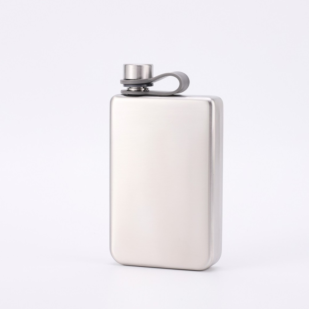 Фляжка для вина и других напитков Todenny stainless steel spray paint wine pot (TOP-F09), 260 мл, хаки