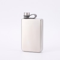 Фляжка для вина и других напитков Todenny stainless steel spray paint wine pot (TOP-F09), 260 мл, серебро
