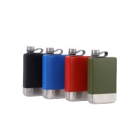 Фляжка для вина и других напитков Todenny stainless steel spray paint wine pot (TOP-F09), 260 мл, красный