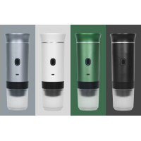 Портативная кофемашина Espresso KF-JN-02  с поддержкой капсул и молотого кофе, 20 бар, 2500 мАч*3, серый