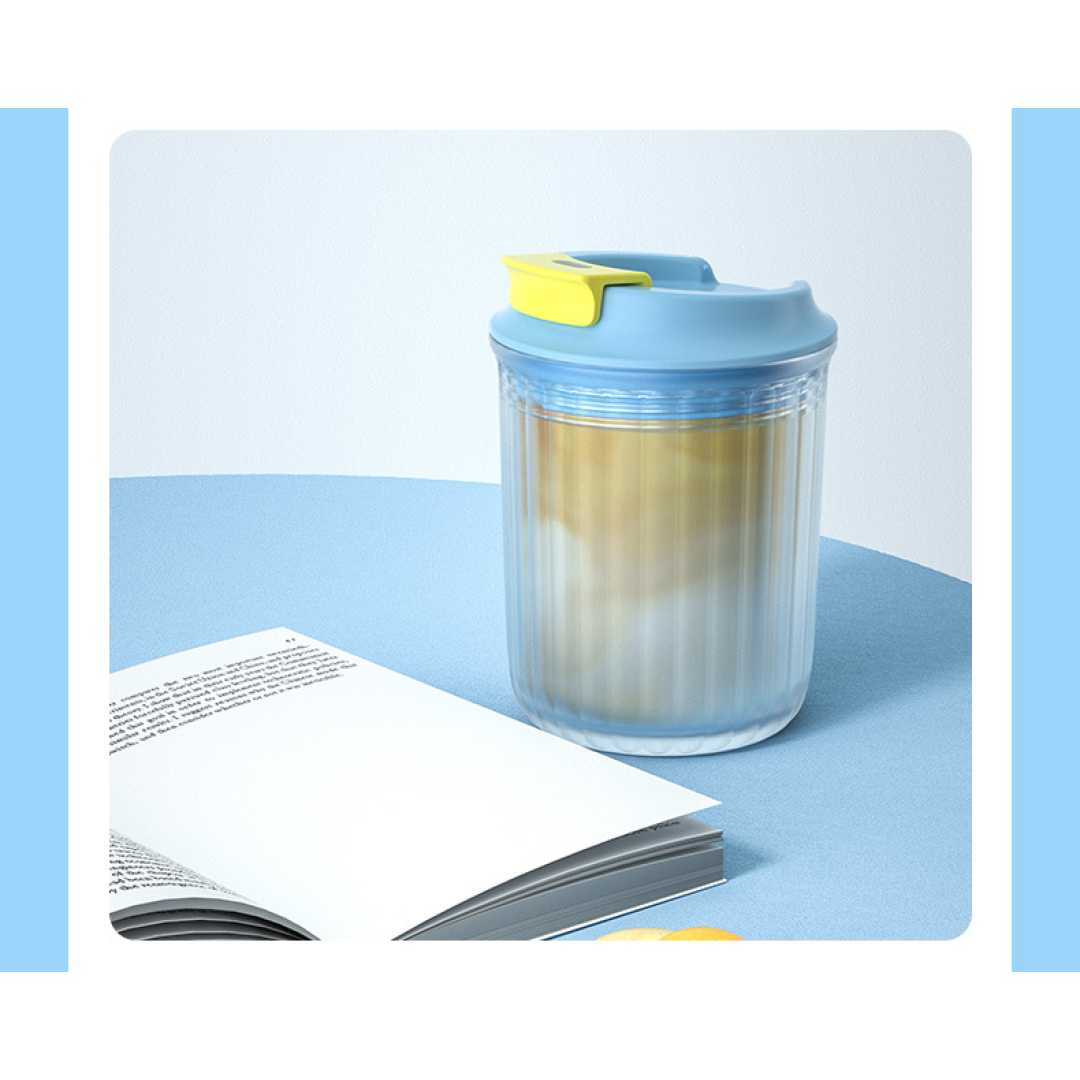 Стакан из тритана, портативный, 360 мл, Hals, Candy, мятный синий