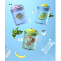 Стакан из тритана, портативный, 360 мл, Hals, Candy, виноградно-фиолетовый