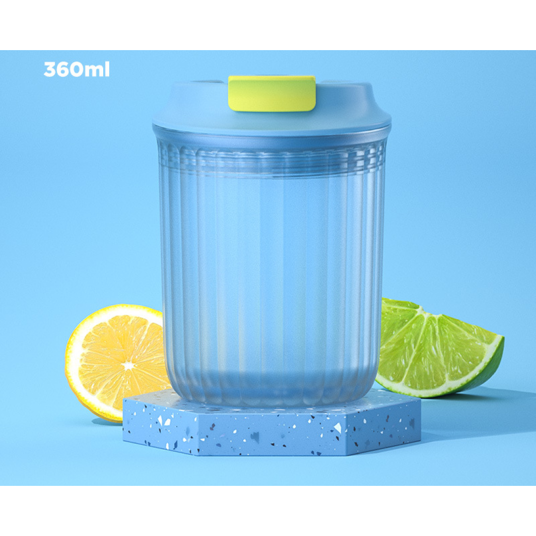 Стакан из тритана, портативный, 360 мл, Hals, Candy, мятный синий