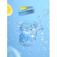 Стакан из тритана, портативный, 360 мл, Hals, Candy, виноградно-фиолетовый