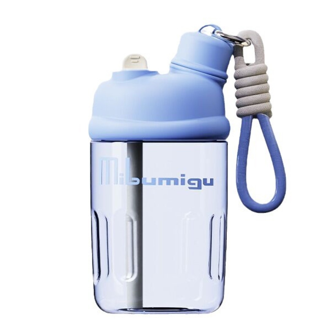 Стакан из тритана с двойными стенками, портативный, 650 мл, небесно-голубой