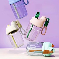 Стакан из тритана с двойными стенками, портативный, 650 мл, вишневая пудра