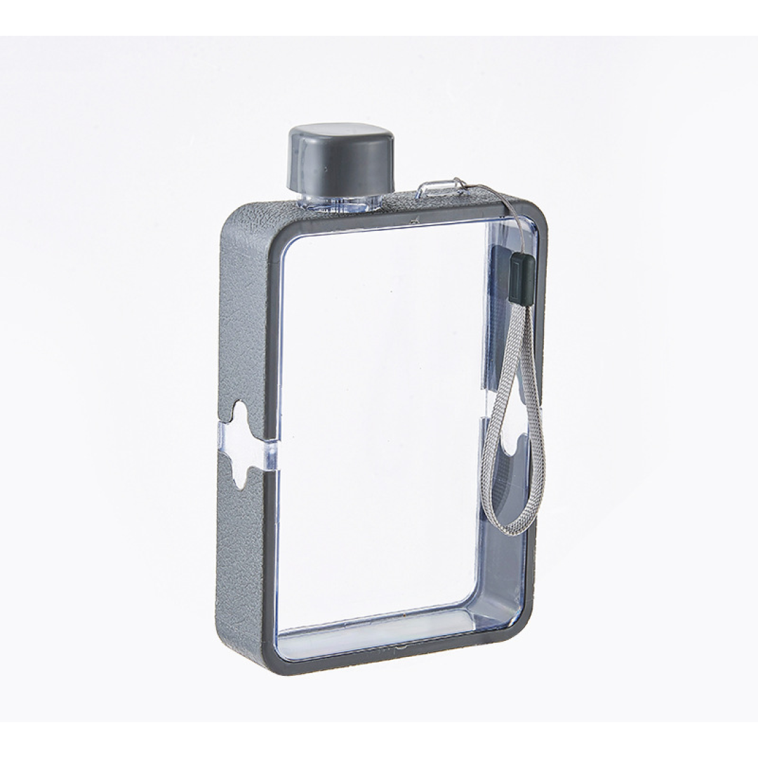 Квадратная бутылка для воды, портативная, 380 мл, белый