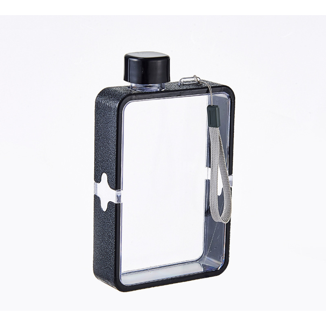 Квадратная бутылка для воды, портативная, 380 мл, белый