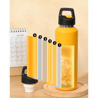 Термобутылка из нержавеющей стали 316L, 600 мл, белый