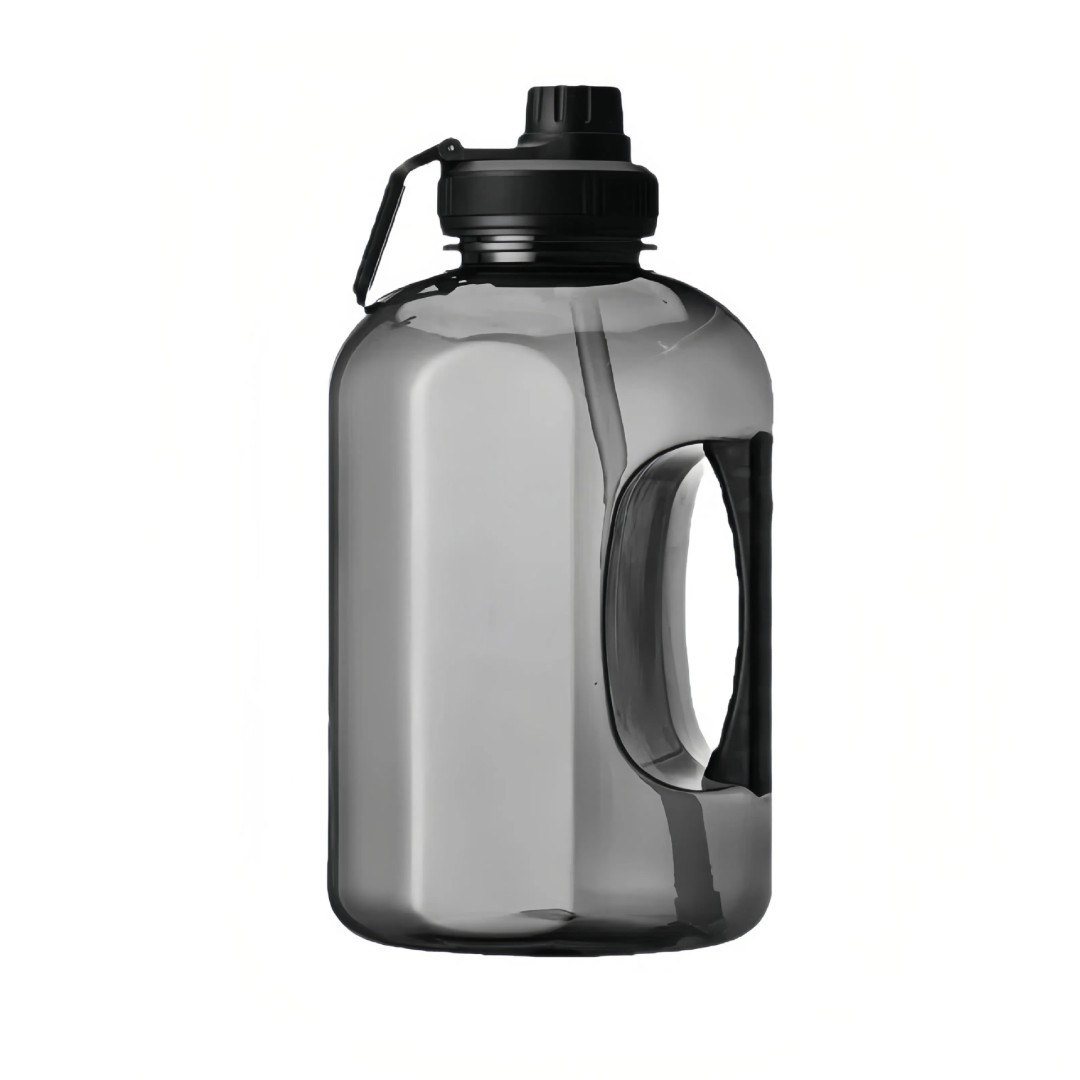 Спортивная бутылка для воды высокой емкости, 2500 мл, черный