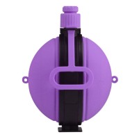 Фляжка с компасом, складная, портативная, 580 мл, фиолетовый