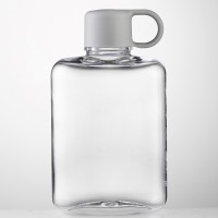 Квадратная фляжка для воды Ainmei, 500 мл, серая