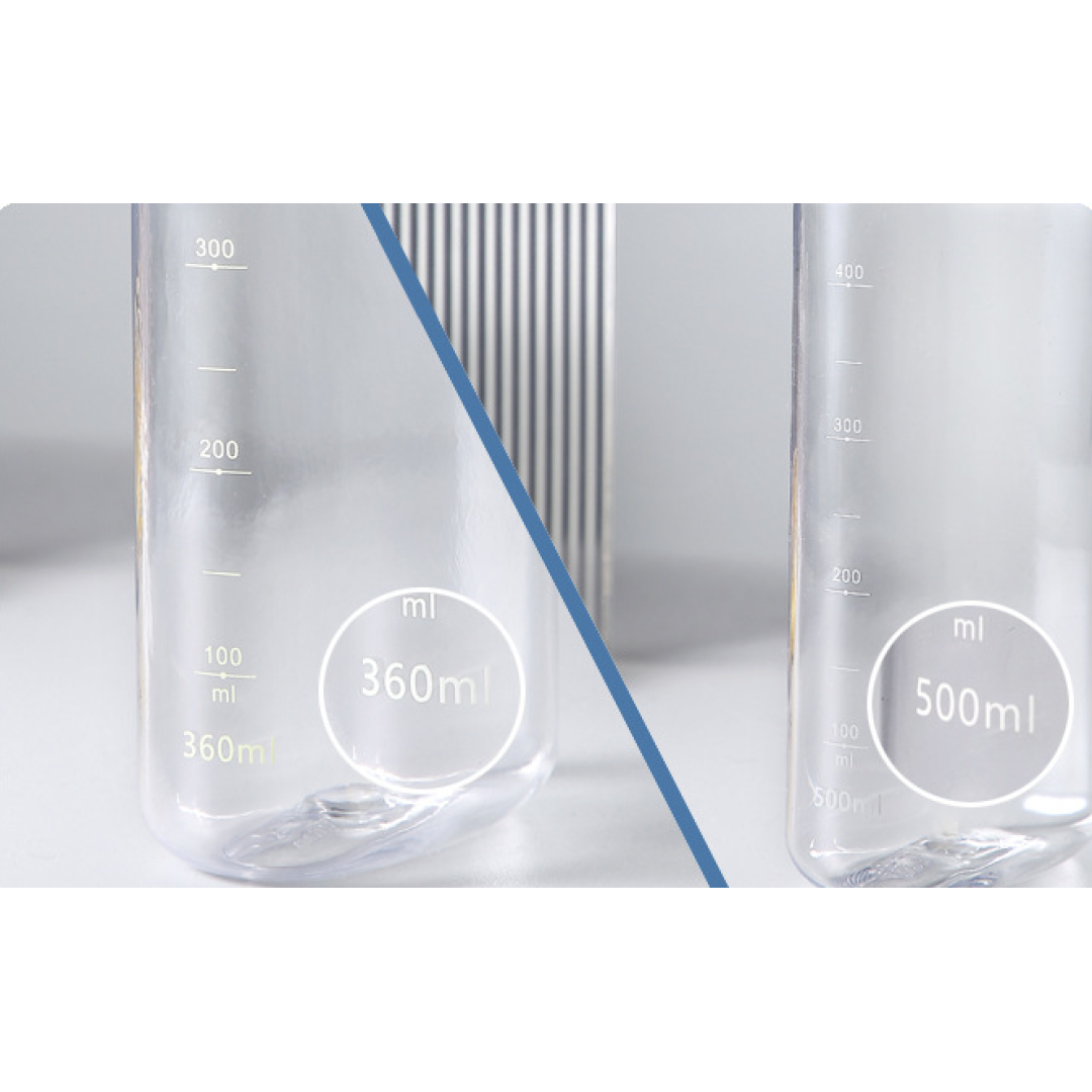 Квадратная фляжка для воды Ainmei, 360 мл, голубая