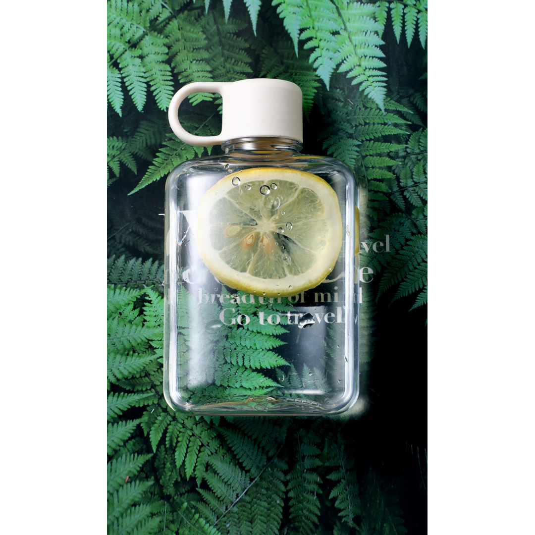 Квадратная фляжка для воды Ainmei, 360 мл, зеленая