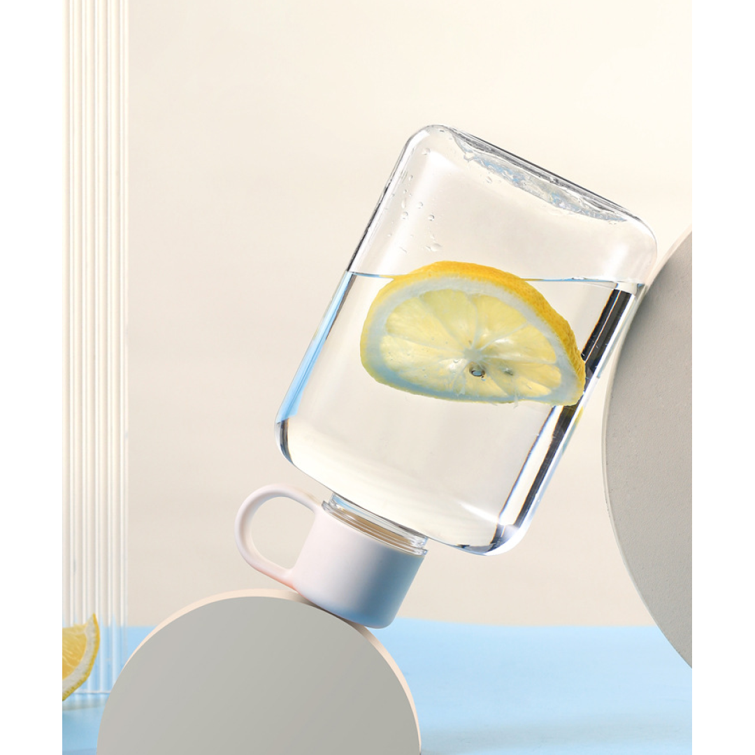 Квадратная фляжка для воды Ainmei, 360 мл, зеленая